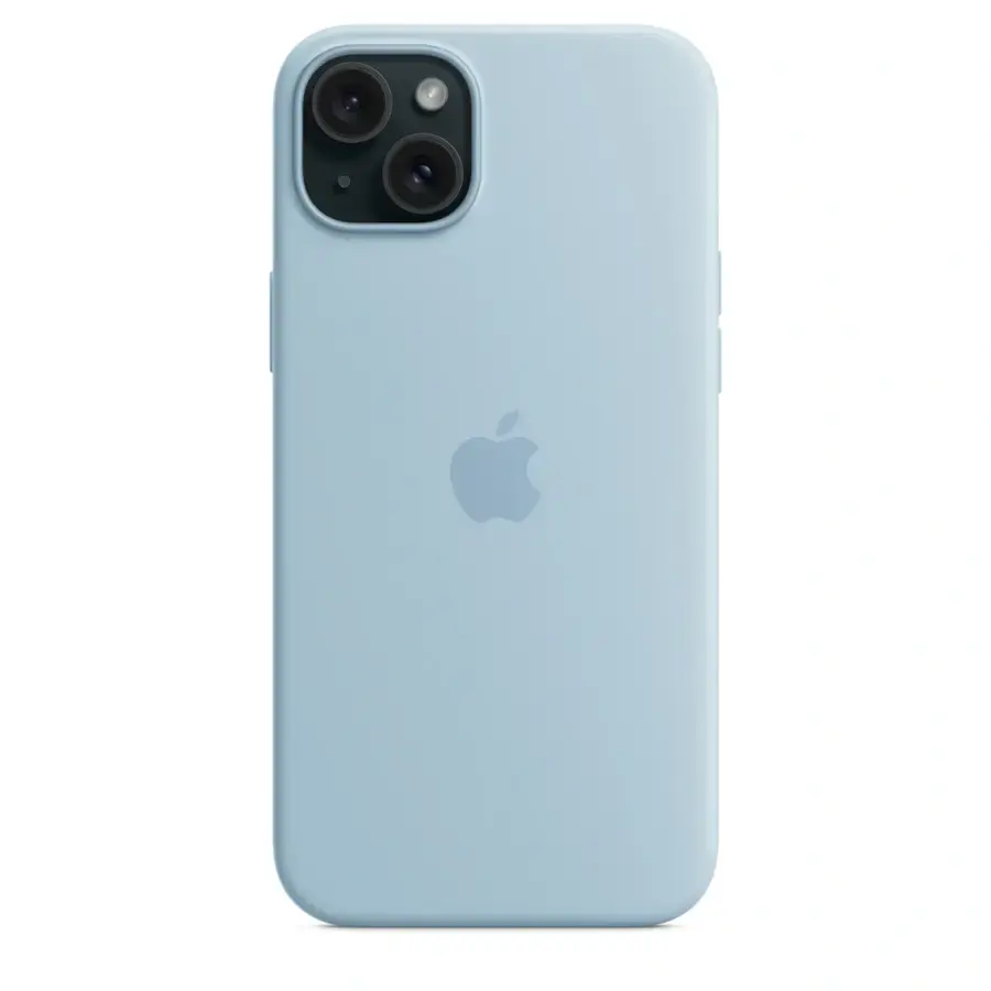Чехол Apple iPhone 15 Plus Silicone Case with MagSafe - Light Blue (MWNH3)