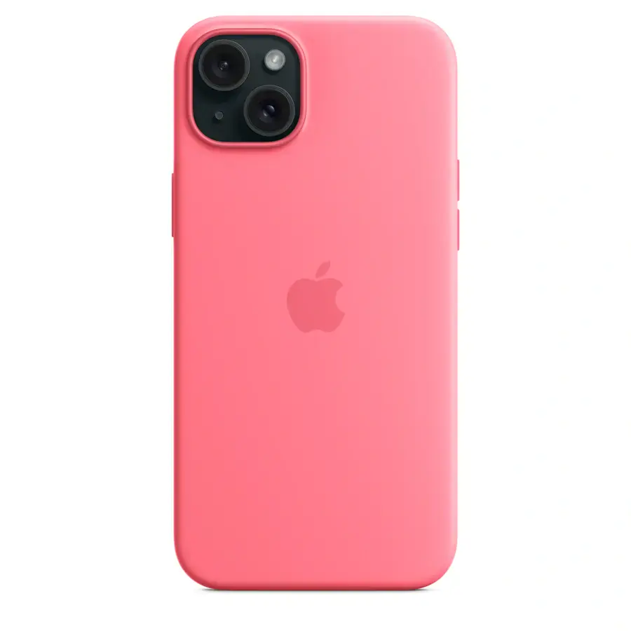Чохол Apple iPhone 15 Plus Silicone Case with MagSafe - Pink (MWNE3)