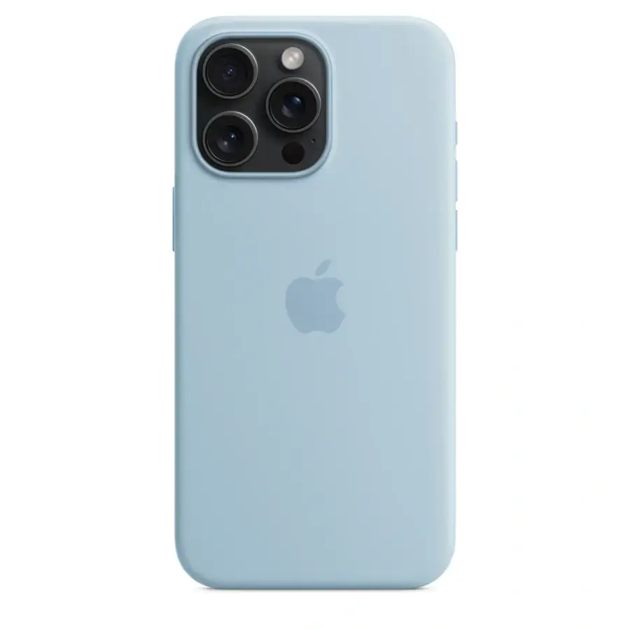 Чехол Apple iPhone 15 Pro Max Silicone Case with MagSafe Lux Copy - Light Blue