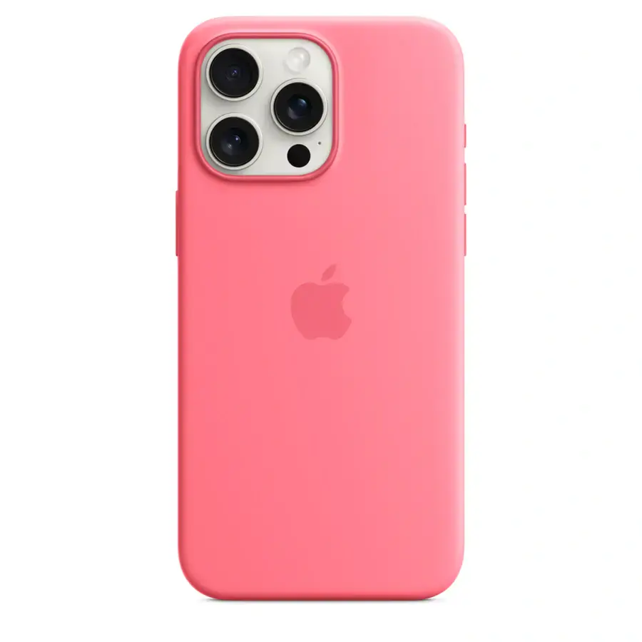Чехол Apple iPhone 15 Pro Max Silicone Case with MagSafe Lux Copy - Pink
