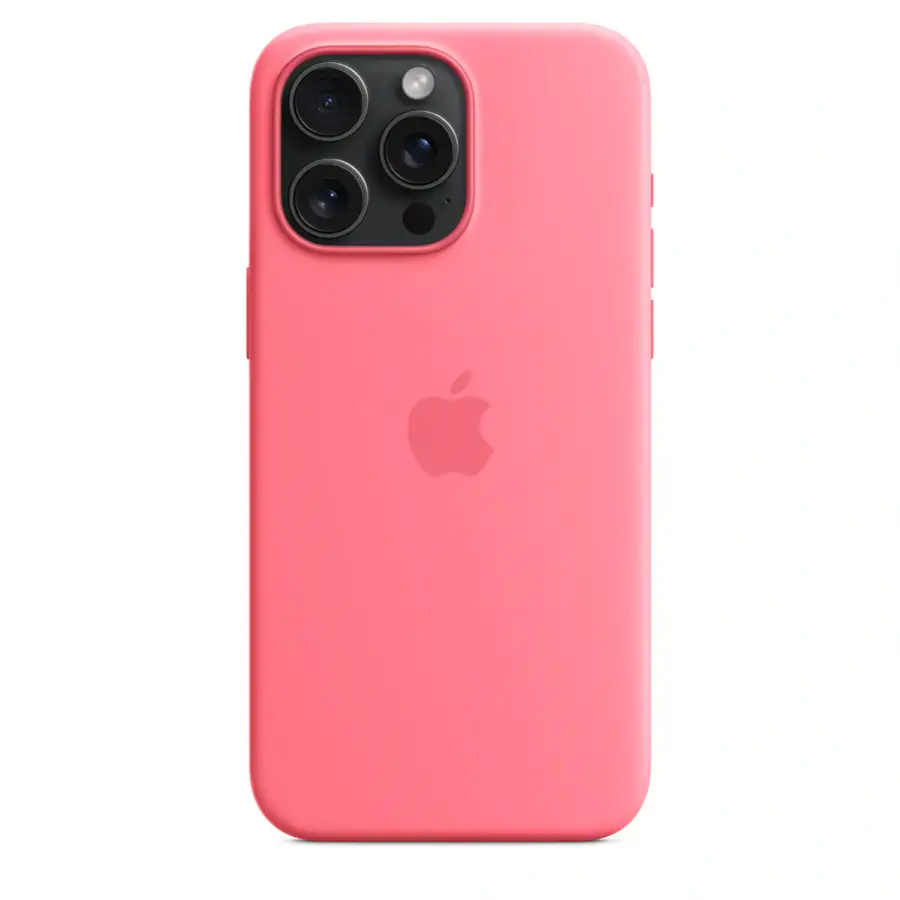 Чехол Apple iPhone 15 Pro Max Silicone Case with MagSafe - Pink (MWNN3)