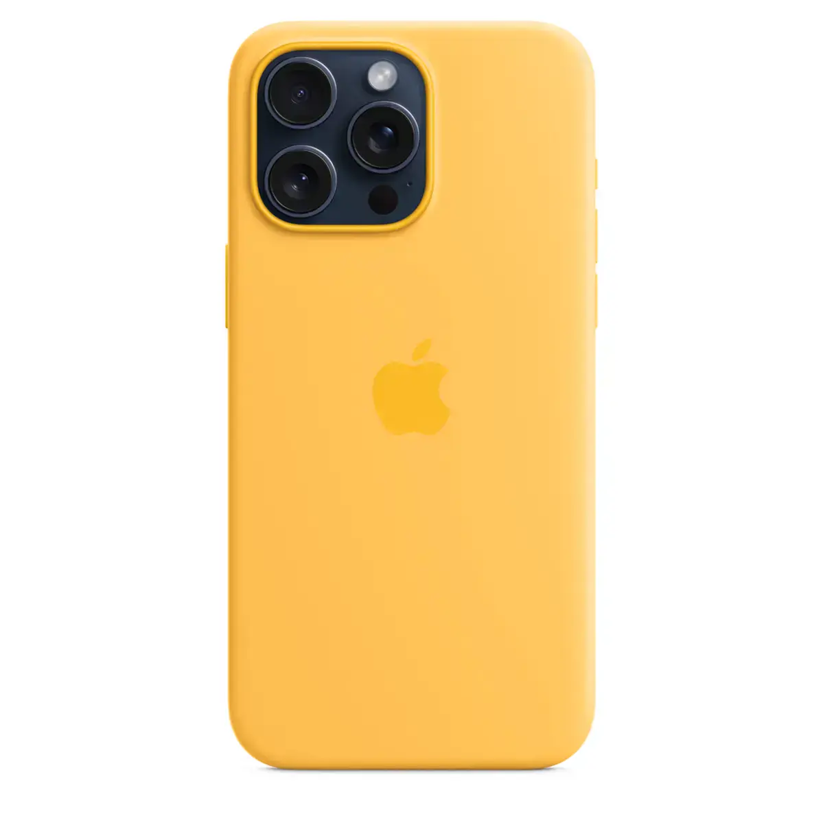 Чехол Apple iPhone 15 Pro Max Silicone Case with MagSafe - Sunshine (MWNP3)