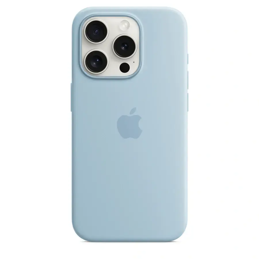 Чохол Apple iPhone 15 Pro Silicone Case with MagSafe Lux Copy - Light Blue
