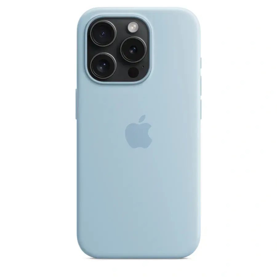 Чохол Apple iPhone 15 Pro Silicone Case with MagSafe Lux Copy - Light Blue