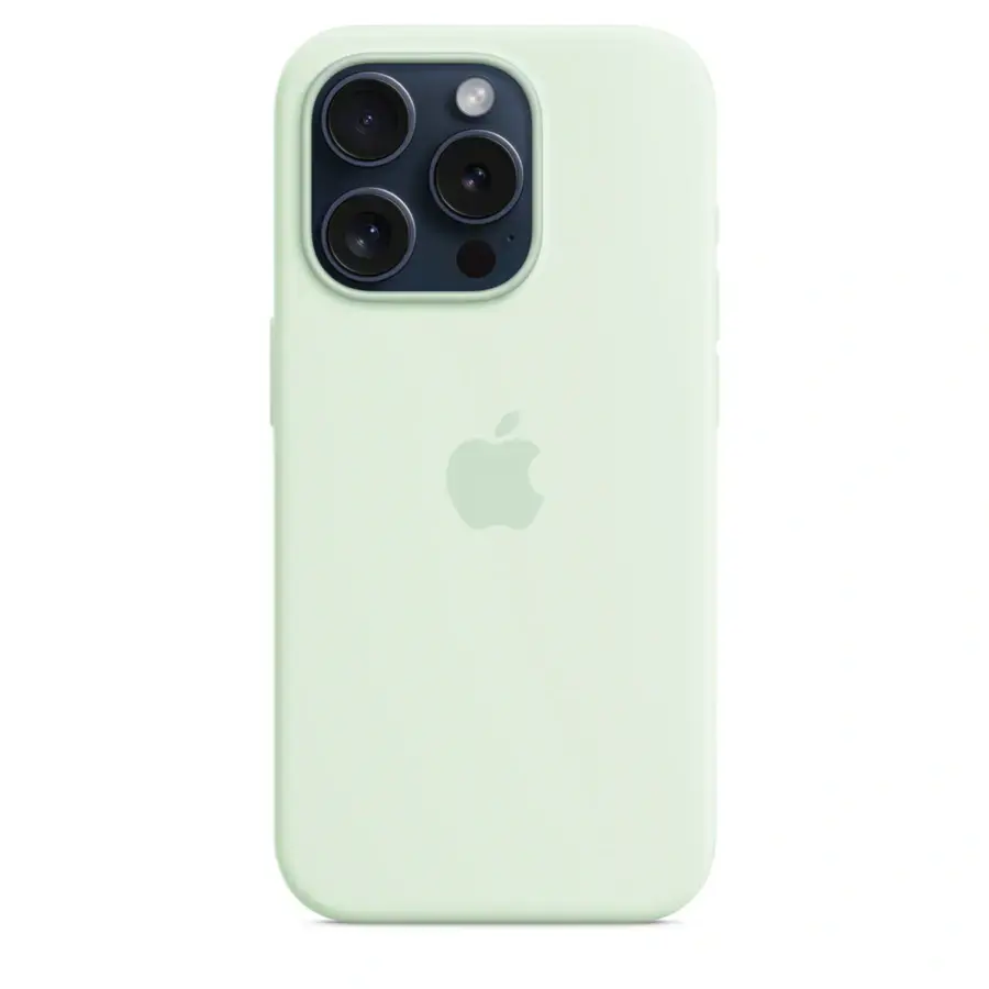 Чохол Apple iPhone 15 Pro Silicone Case with MagSafe Lux Copy - Soft Mint
