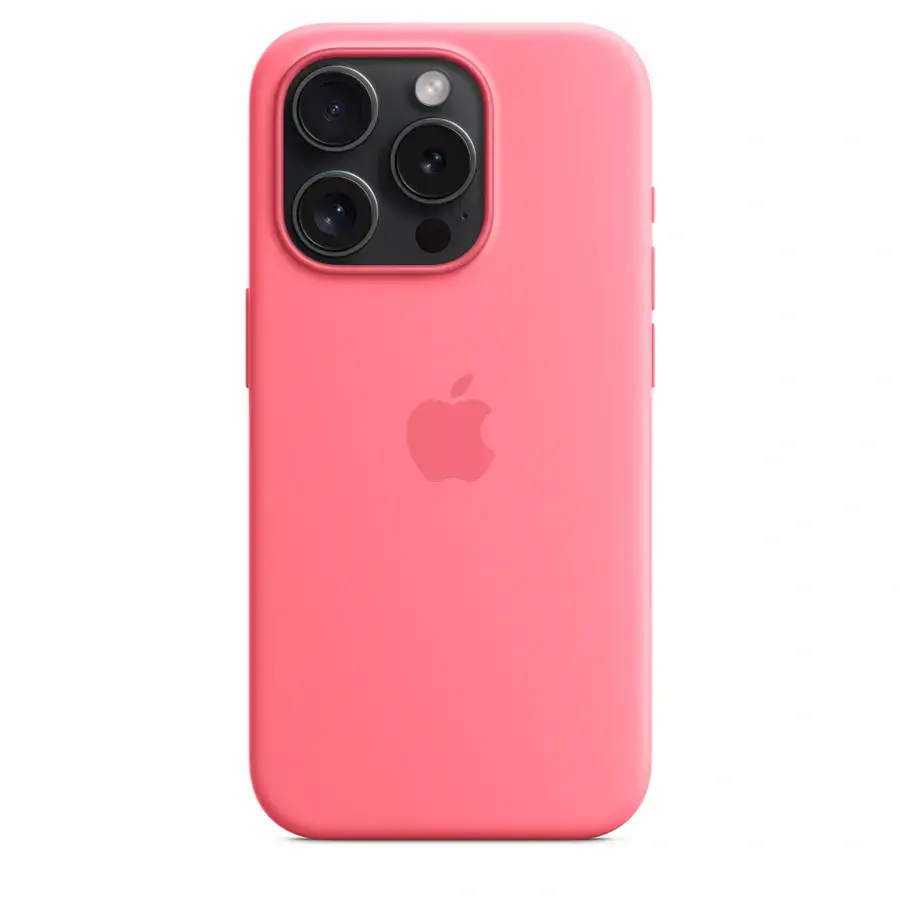 Чохол Apple iPhone 15 Pro Silicone Case with MagSafe - Pink (MWNJ3)