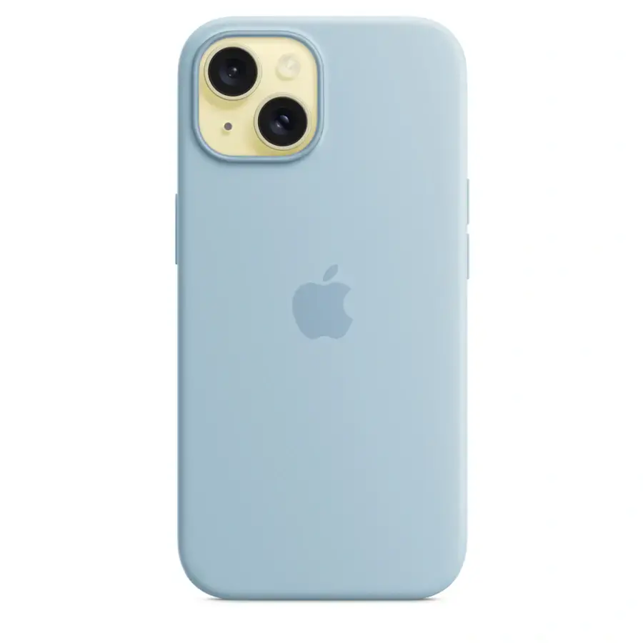 Чохол Apple iPhone 15 Silicone Case with MagSafe - Light Blue (MWND3)