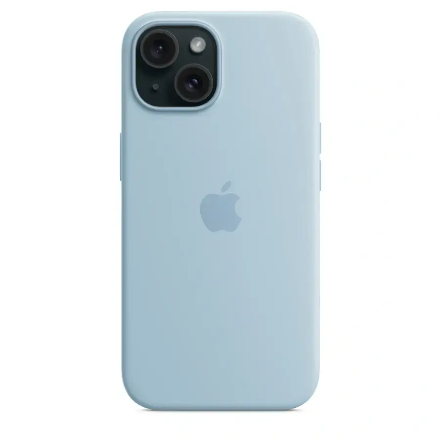 Чохол Apple iPhone 15 Silicone Case with MagSafe - Light Blue (MWND3)