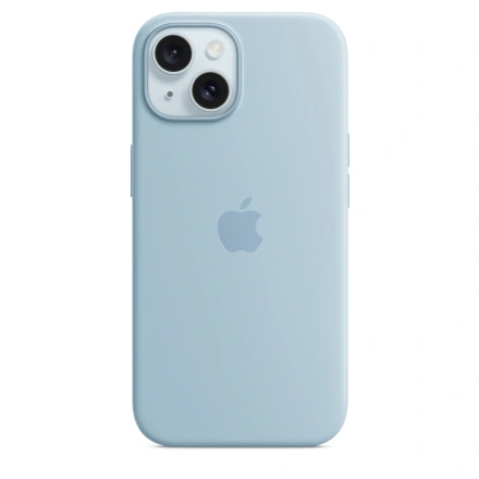 Чохол Apple iPhone 15 Silicone Case with MagSafe Lux Copy - Light Blue