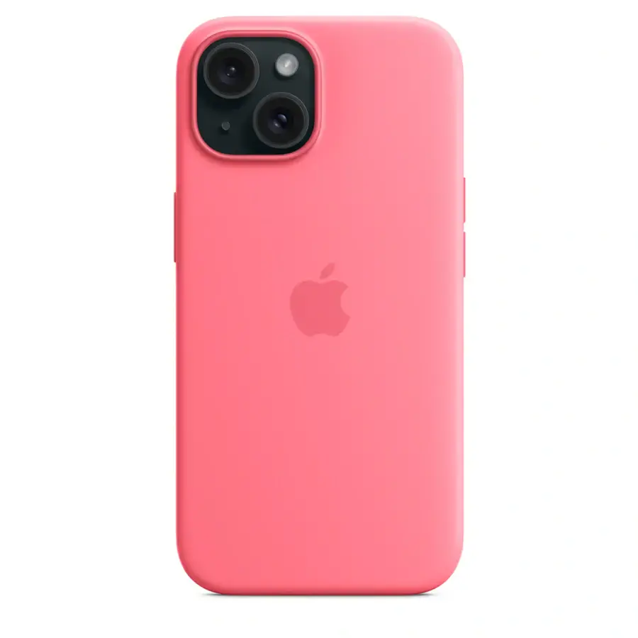Чехол Apple iPhone 15 Silicone Case with MagSafe - Pink (MWN93)