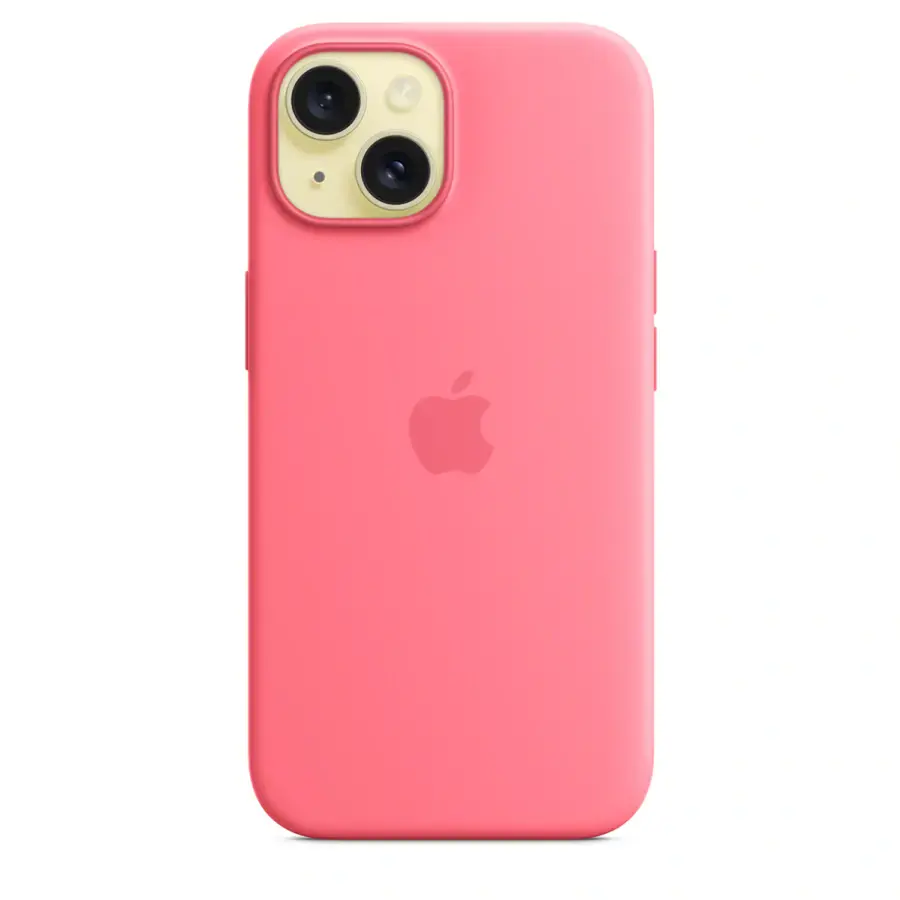 Чехол Apple iPhone 15 Silicone Case with MagSafe - Pink (MWN93)