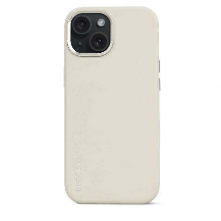 Чехол DECODED Leather Back Cover for iPhone 15 - Clay (D24IPO15BC1CY)