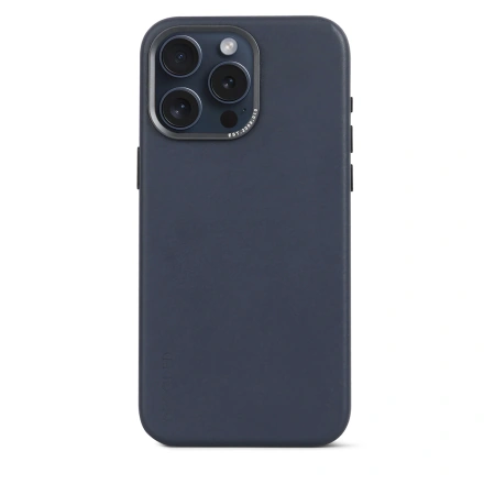 Чохол DECODED Leather Back Cover for iPhone 15 Pro Max - True Navy (D24IPO15PMBC1NY)