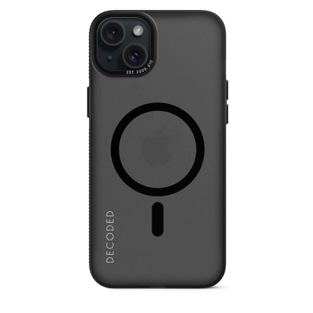 Чехол DECODED Recycled Plastic Grip Case for iPhone 15 Plus - Transparant Black (D24IPO15PLBCT2FK)