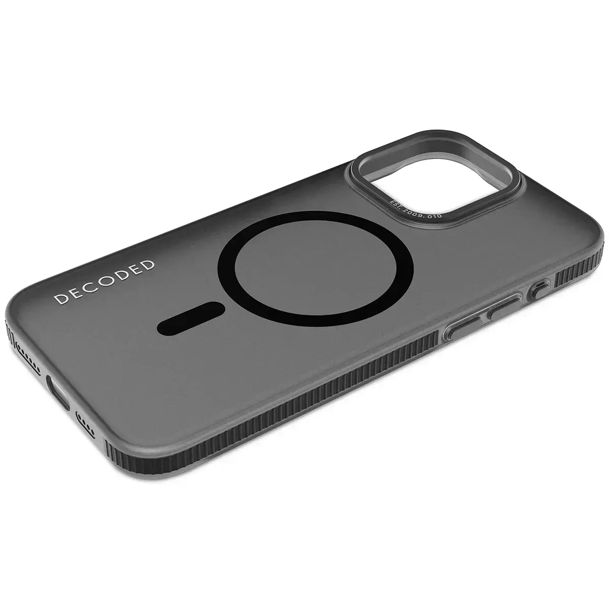 Чохол DECODED Recycled Plastic Grip Case for iPhone 15 Pro Max - Transparant Black (D24IPO15PMBCT2FK)