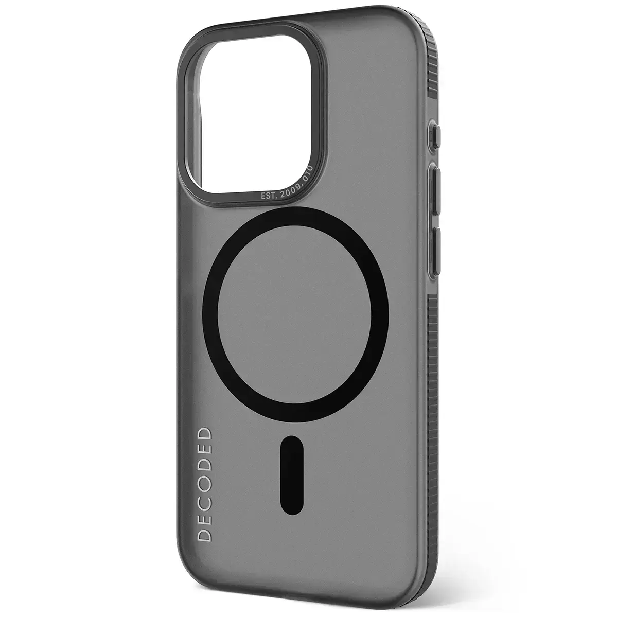 Чехол DECODED Recycled Plastic Grip Case for iPhone 15 Pro - Transparant Black (D24IPO15PBCT2FK)