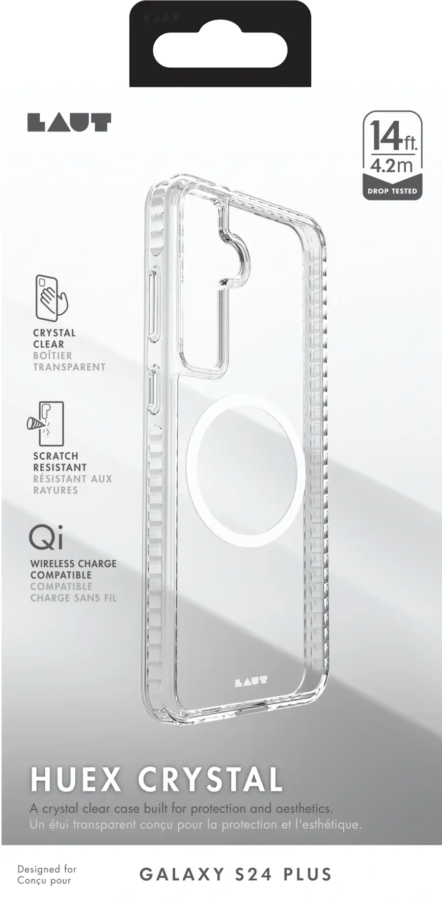 Чохол LAUT HUEX CRYSTAL для Samsung Galaxy S24 Plus - Clear (L_S24M_HXC_UC)