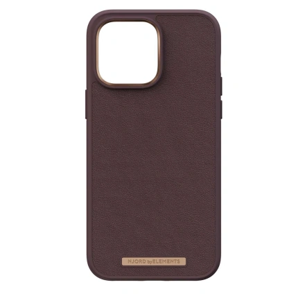 Чехол Njord Genuine Leather MagSafe Case for iPhone 14 Pro Max - Dark Brown (NA44GL05U)