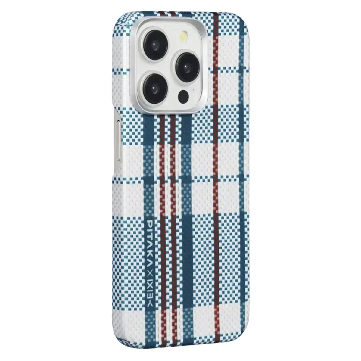 Чехол Pitaka MagEZ Case 4 red-white-blue for iPhone 15 Pro - Blue