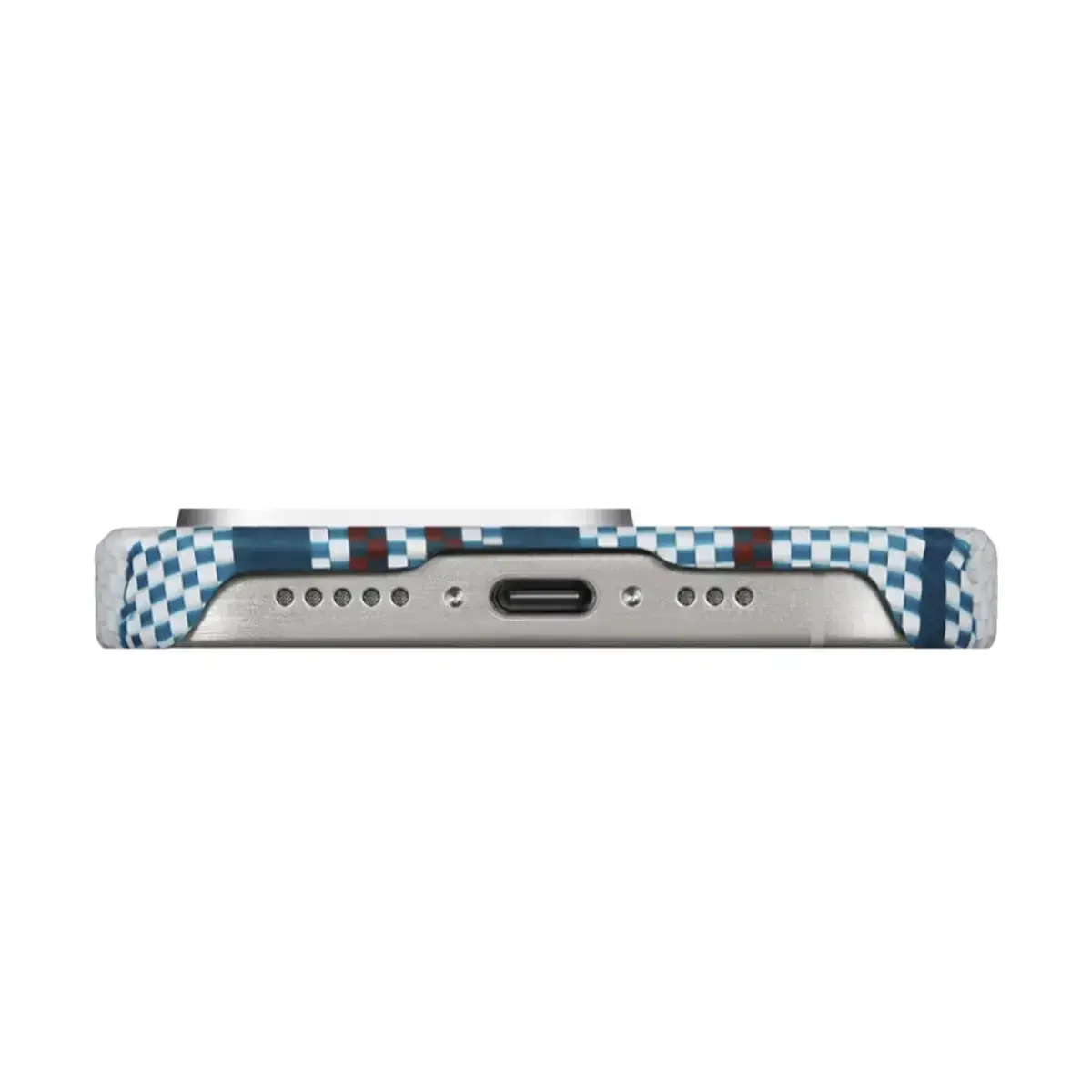 Чехол Pitaka MagEZ Case 4 red-white-blue for iPhone 15 Pro - Blue