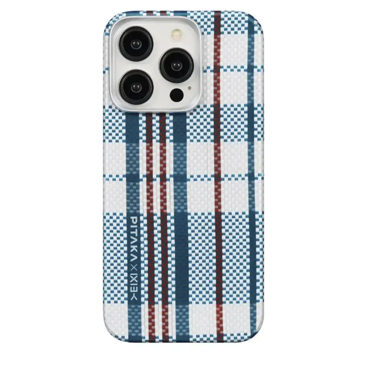 Чехол Pitaka MagEZ Case 4 red-white-blue for iPhone 15 Pro - Blue
