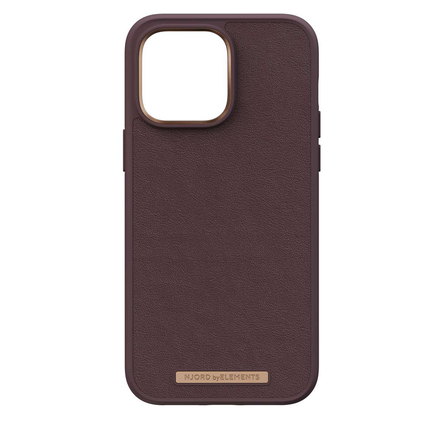 Чехол Njord Genuine Leather MagSafe Case for iPhone 14 Pro - Dark Brown (NA43GL05U)