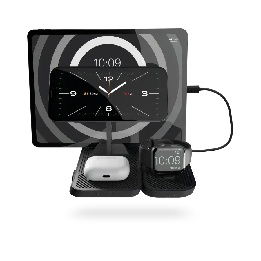 Модульна зарядна станція Zens 4-in-1 Modular Wireless Charger with iPad Charging Stand Black (ZEAPM03/00)