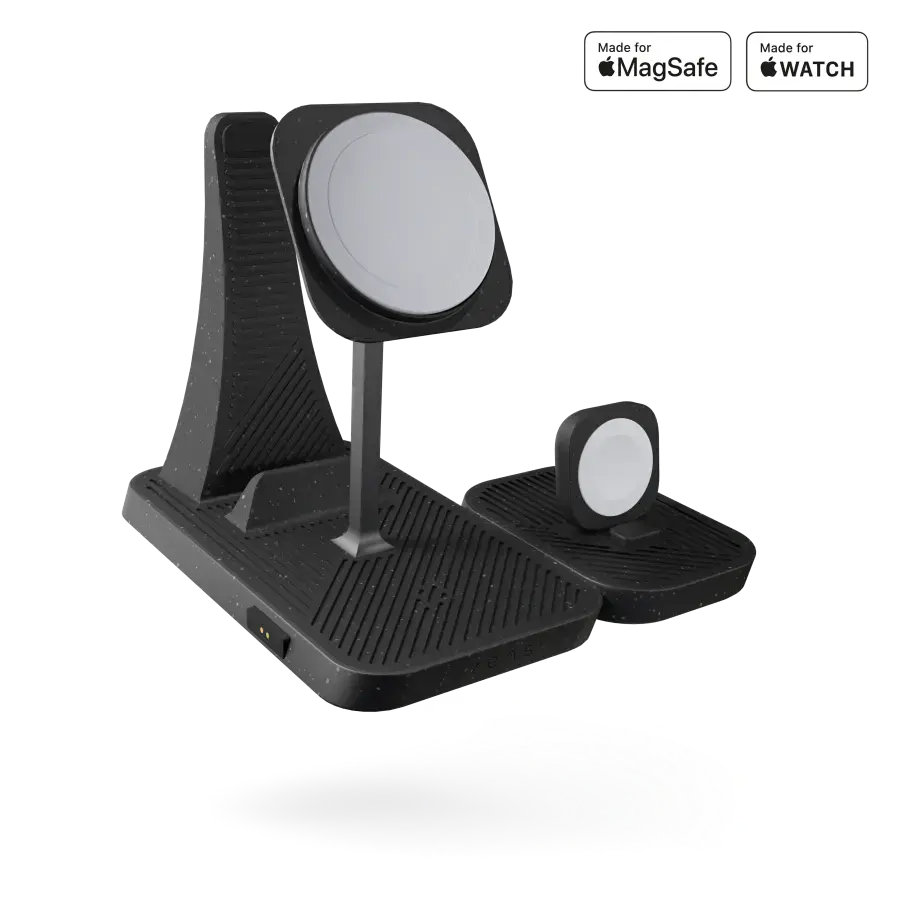 Модульна зарядна станція Zens 4-in-1 Modular Wireless Charger with iPad Charging Stand Black (ZEAPM03/00)