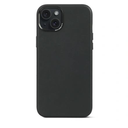 Чехол DECODED Leather Back Cover for iPhone 15 Plus - Black (D24IPO15PLBC1BK)