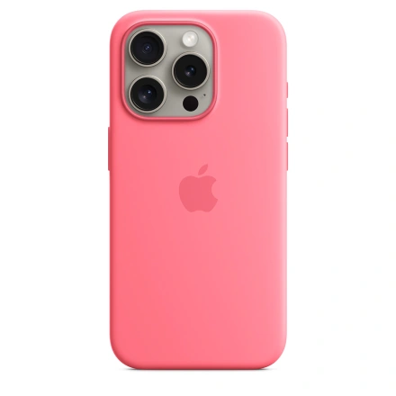 Чехол Apple iPhone 15 Pro Silicone Case with MagSafe Lux Copy - Pink