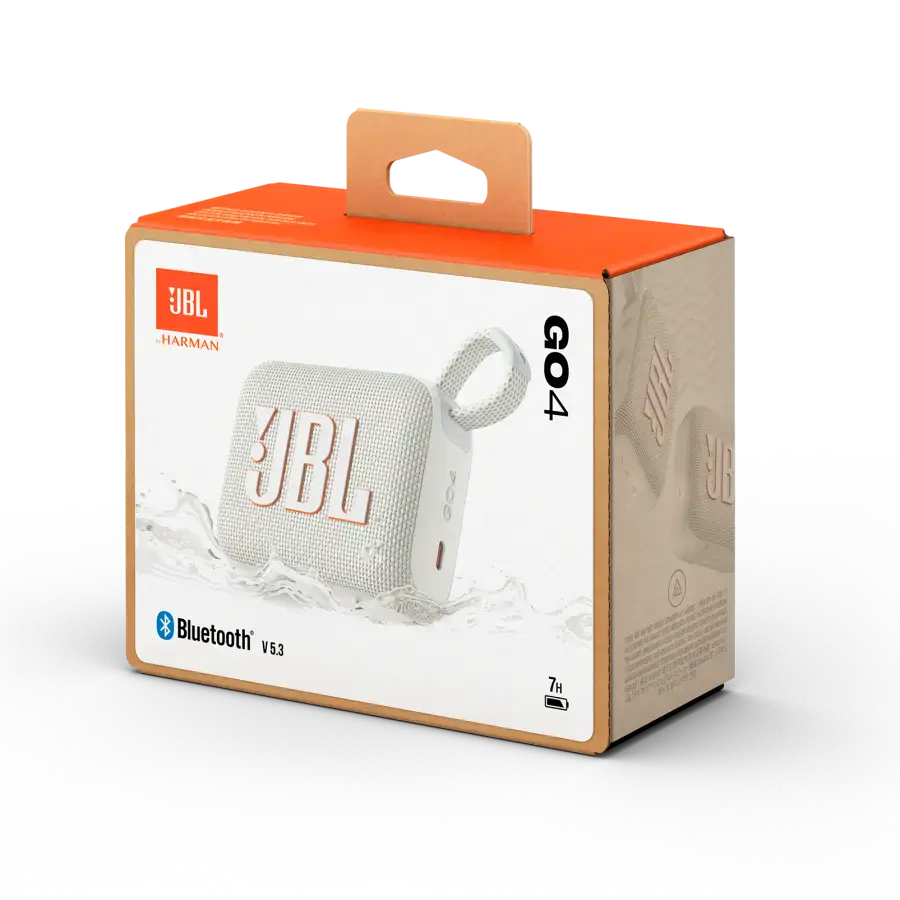 Портативная колонка JBL Go 4 White (JBLGO4WHT)