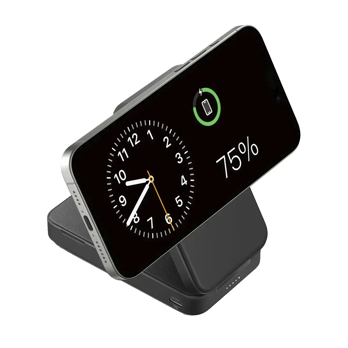 Портативний зарядний пристрій [Power Bank] з MagSafe та підставкою Anker MagGo Power Bank 6.6K - Black
