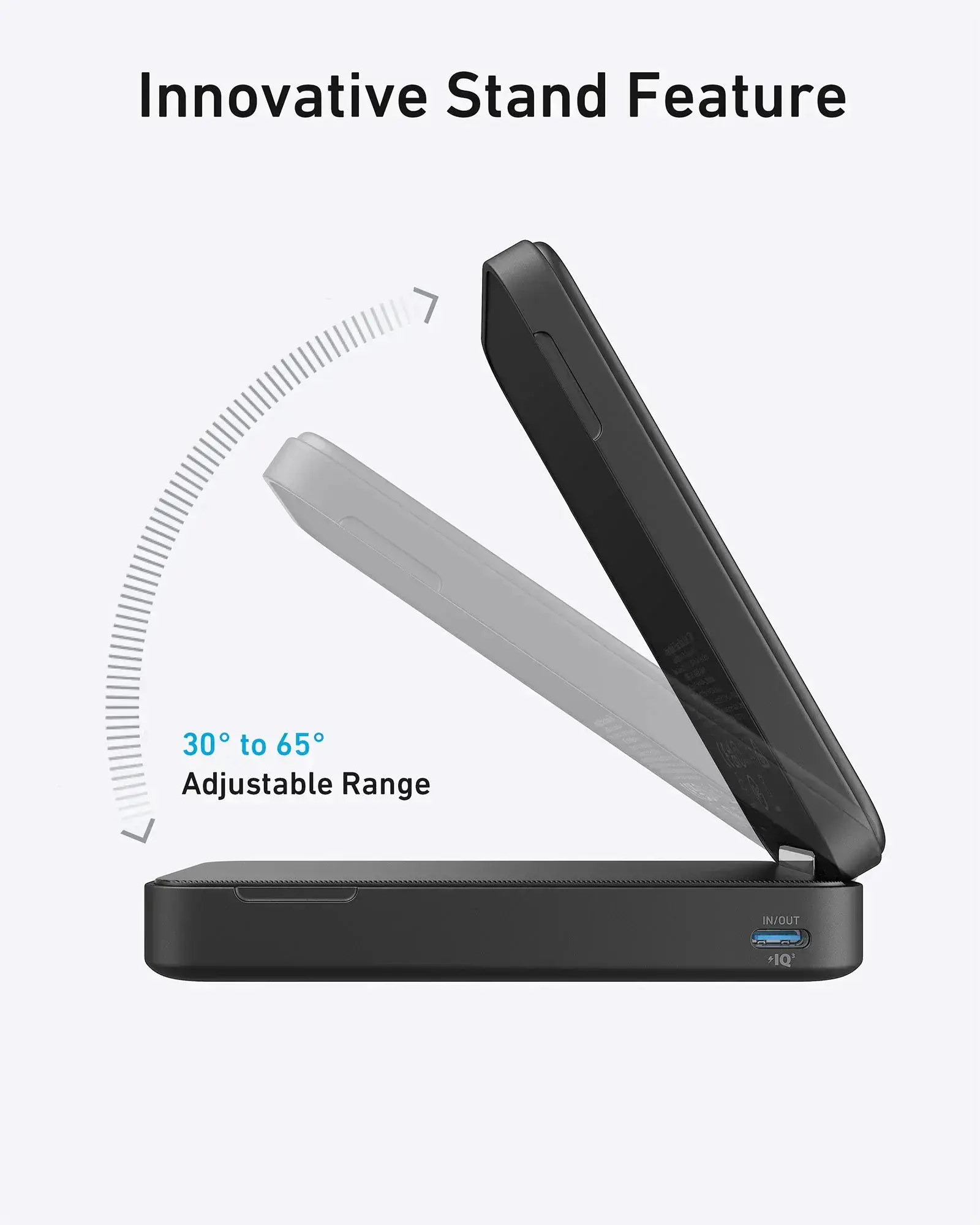 Портативний зарядний пристрій [Power Bank] з MagSafe та підставкою Anker MagGo Power Bank 6.6K - Black