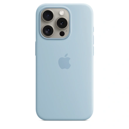 Чехол Apple iPhone 15 Pro Silicone Case with MagSafe Lux Copy - Light Blue