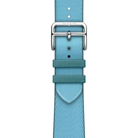 Ремінець Apple Watch Hermès 38/40/41mm Bleu Céleste/Bleu Jean Twill Jump Single Tour (MWP63)