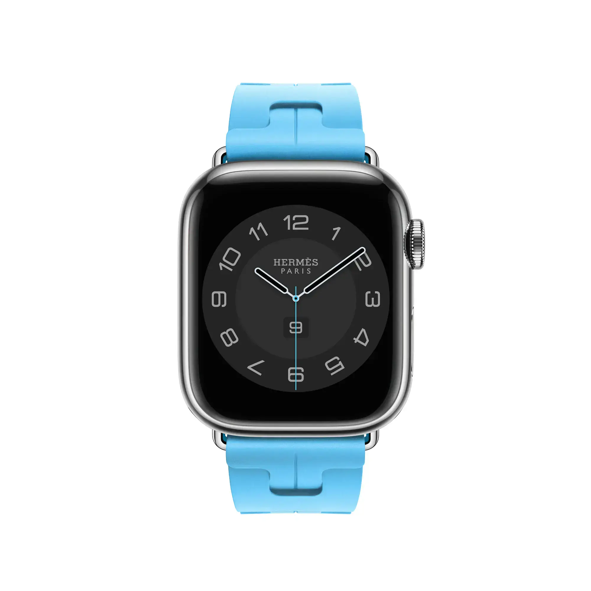 Ремінець Apple Watch Hermès 38/40/41/42mm Bleu Céleste Kilim Single Tour (MWNY3)