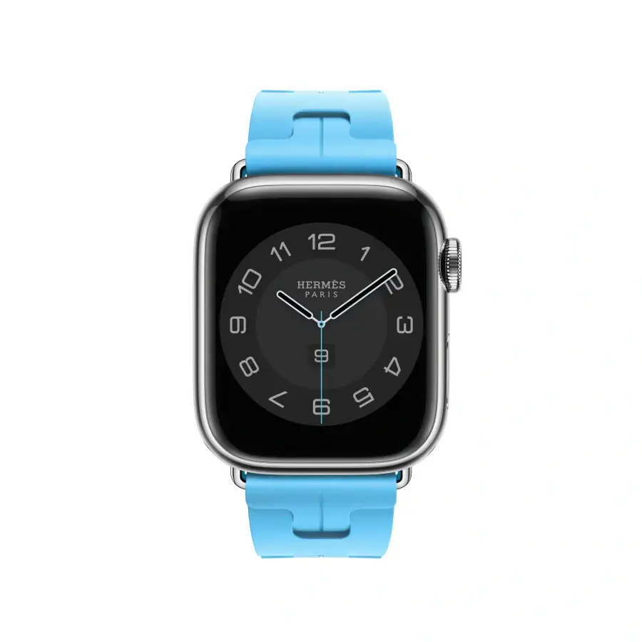 Ремешок Apple Watch Hermès 38/40/41/42mm Bleu Céleste Kilim Single Tour (MWNY3)