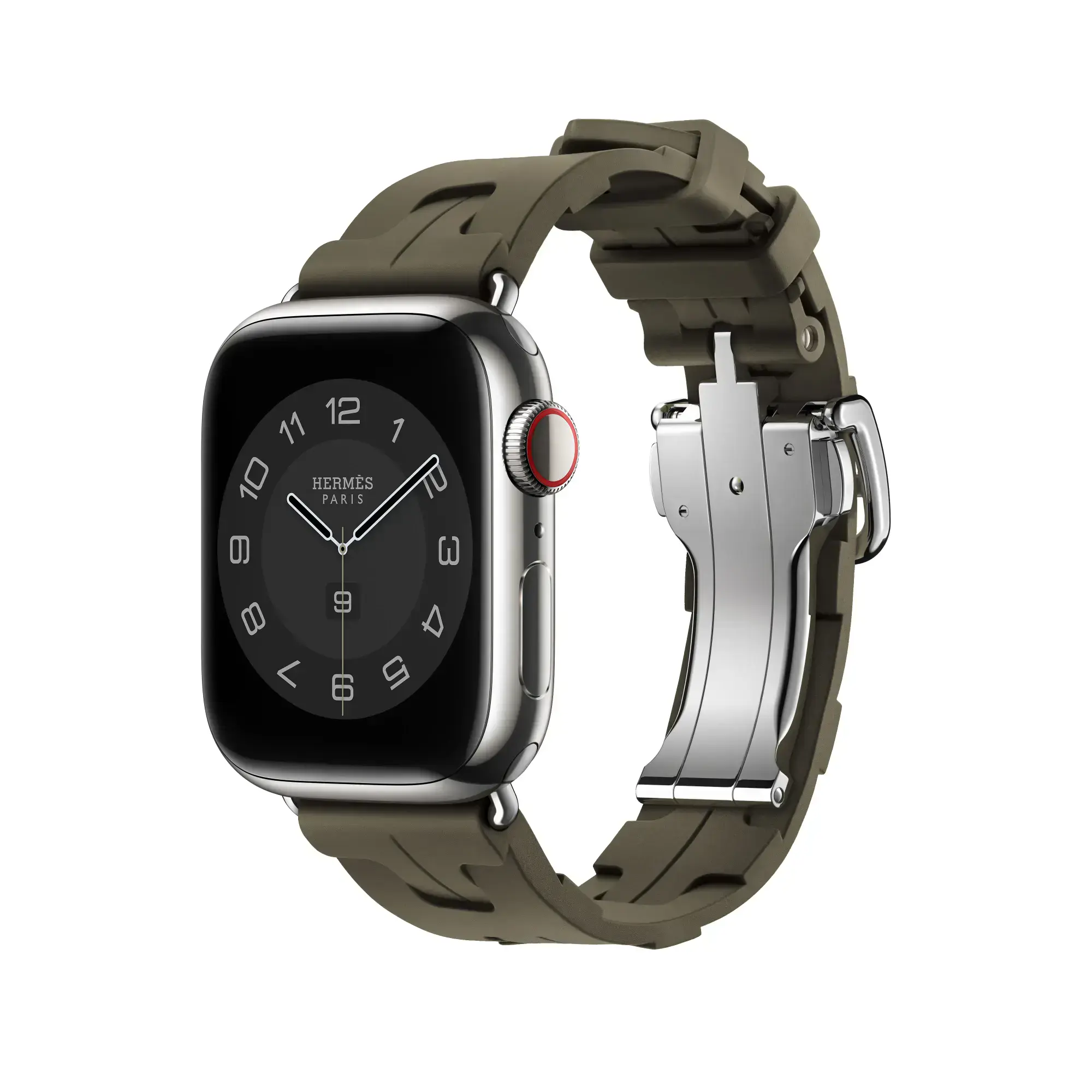 Ремінець Apple Watch Hermès 38/40/41/42mm Kaki Kilim Single Tour (MWP03)