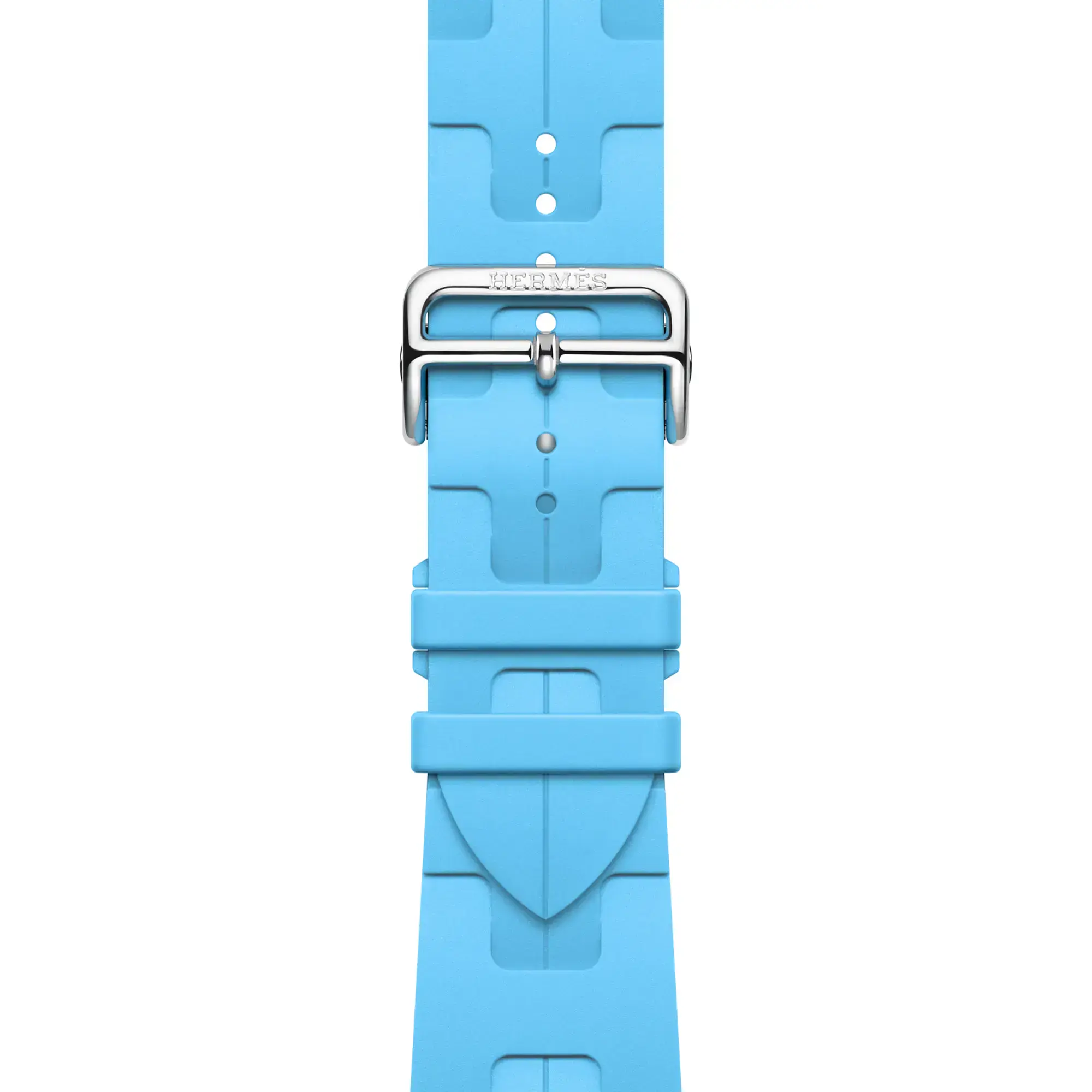 Ремінець Apple Watch Hermès 42/44/45/49mm Bleu Céleste Kilim Single Tour (MWP23)