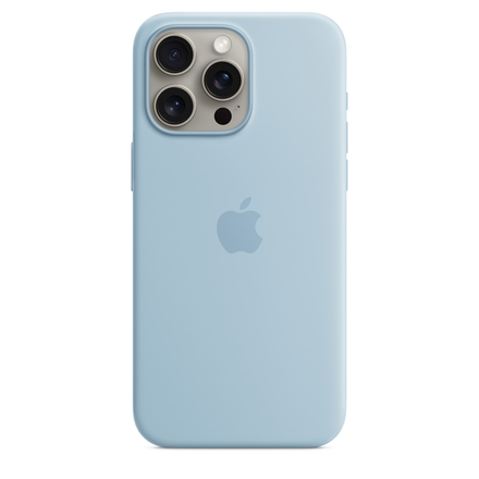 Чохол Apple iPhone 15 Pro Max Silicone Case with MagSafe Lux Copy - Light Blue