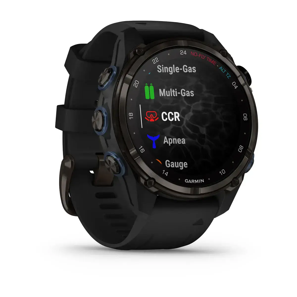 Смарт-годинник Garmin Descent Mk3i – 43 mm Carbon Gray DLC Titanium w. Black Silicone Band (010-02753-10/11)