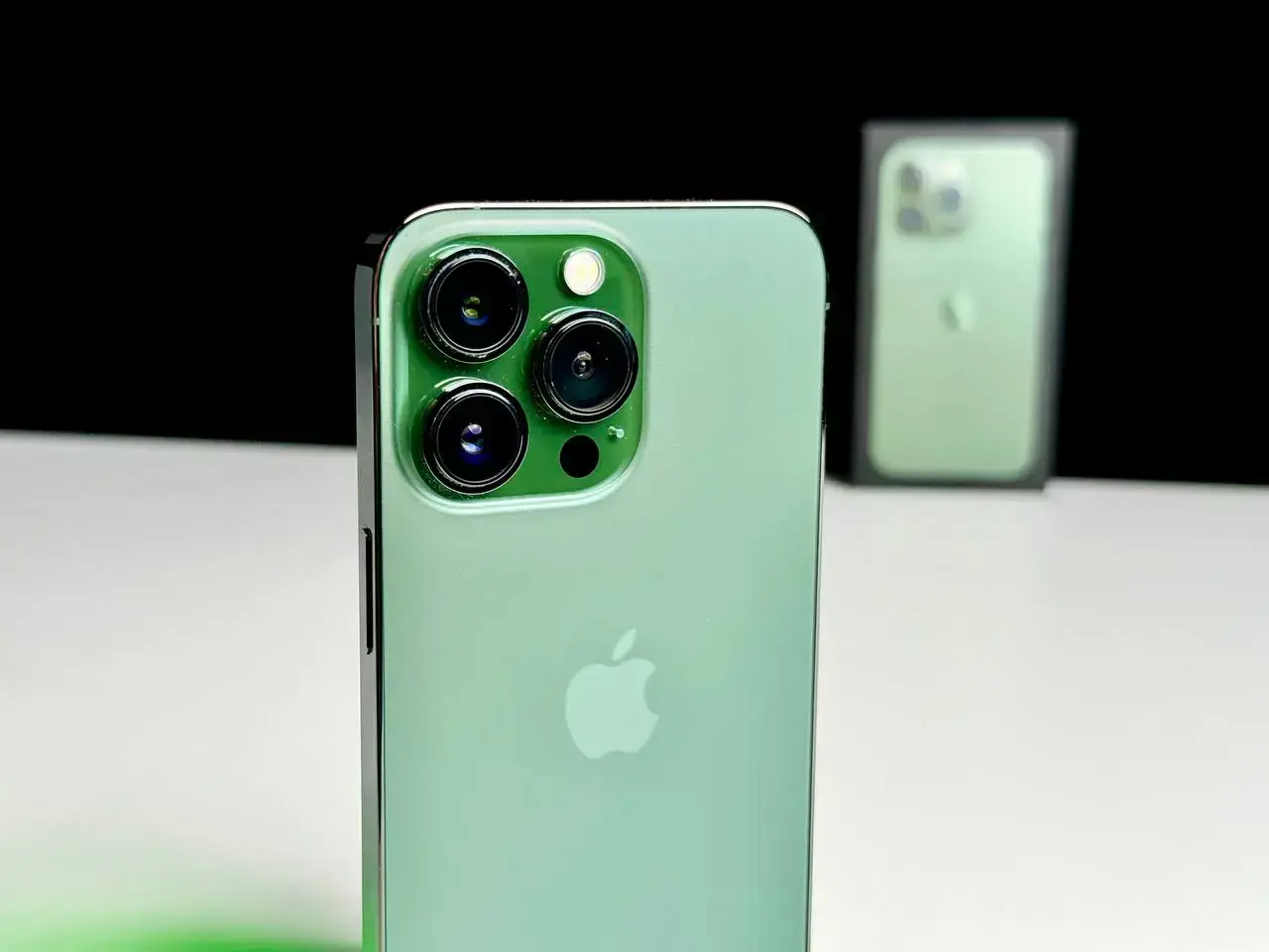 USED Apple iPhone 13 Pro 128GB Alpine Green (MNDT3, MNE23)🔋91%(Состояние - 9.5/10, Комплект - полное | гарантия - 1 мес.)