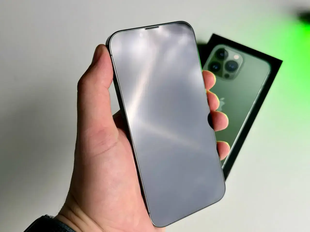 USED Apple iPhone 13 Pro 128GB Alpine Green (MNDT3, MNE23)🔋91%(Состояние - 9.5/10, Комплект - полное | гарантия - 1 мес.)