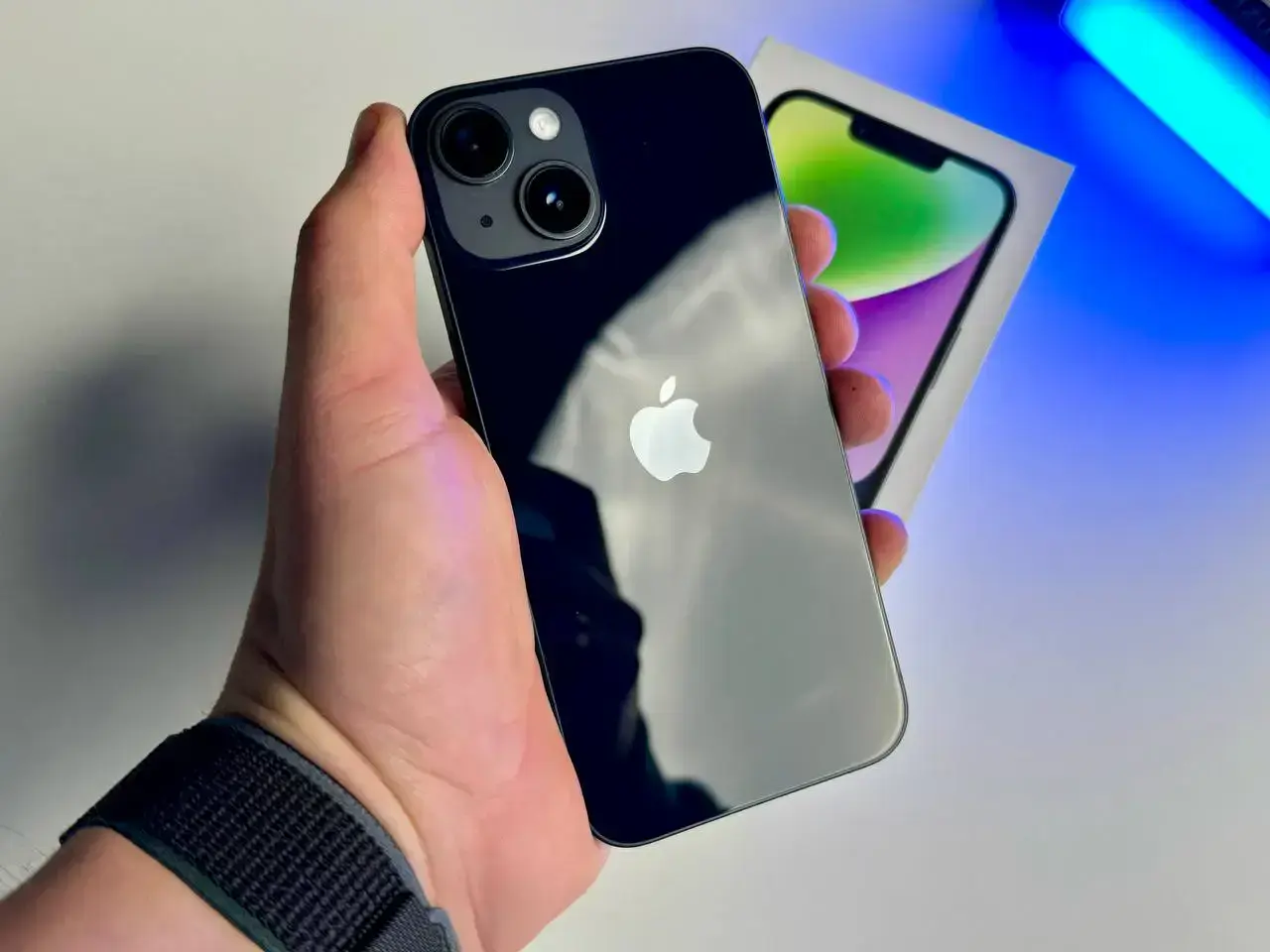 USED Apple iPhone 14 128GB Midnight (MPUF3)🔋96%(Состояние - 9.5/10, Комплект - полное | гарантия - 1 мес.)