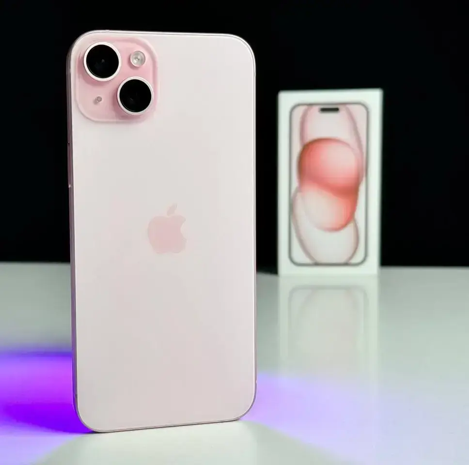 USED Apple iPhone 15 Plus 128GB Pink (MU103)🔋100%(Состояние - 10/10, Комплект - полный | гарантия - 1 мес.)