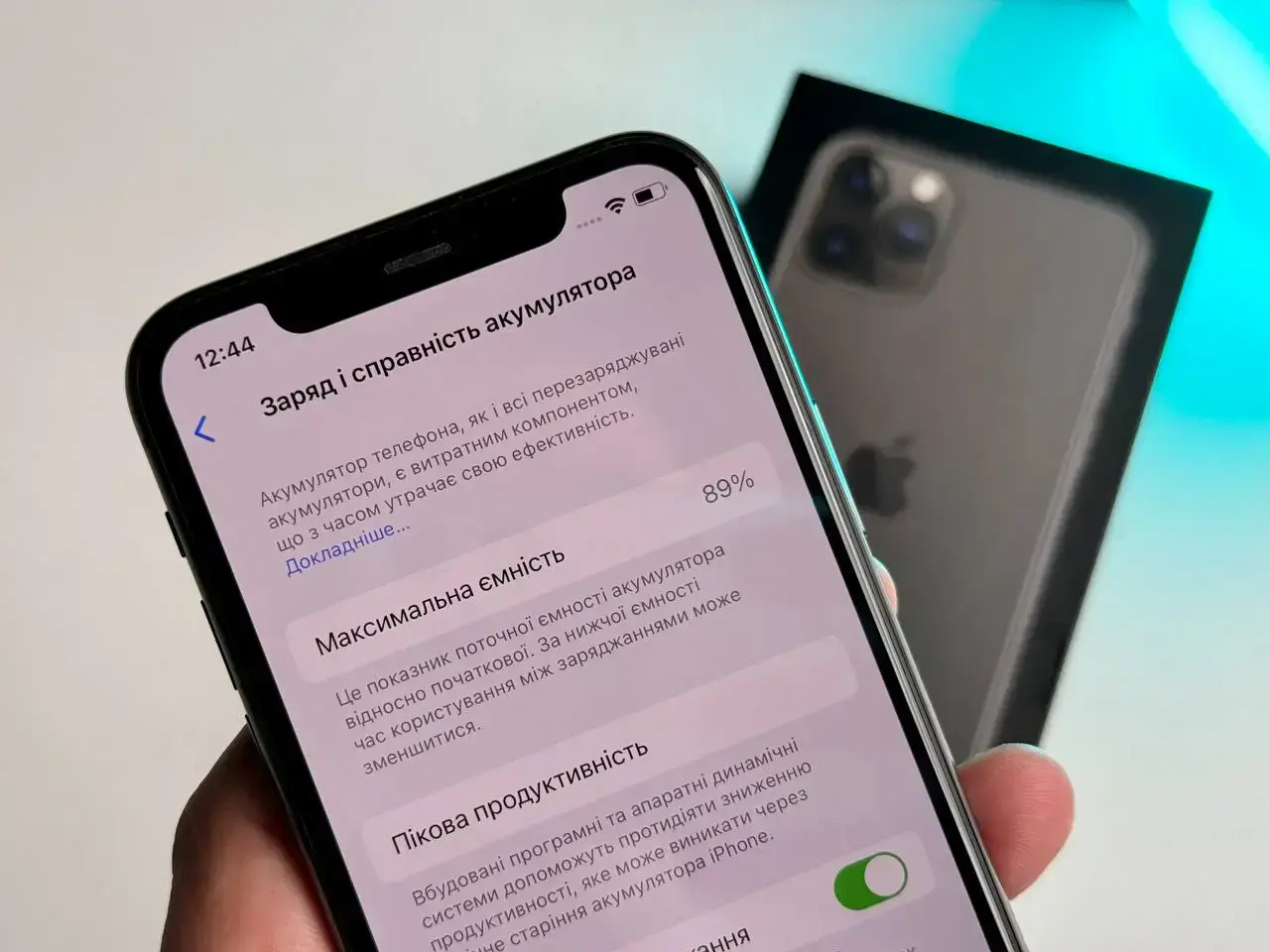 Вживаний Apple iPhone 11 Pro 512GB Space Gray (MWCD2)🔋89%(Стан - 8.8/10, Комплект - iPhone,коробка | гарантія - 1 міс.)
