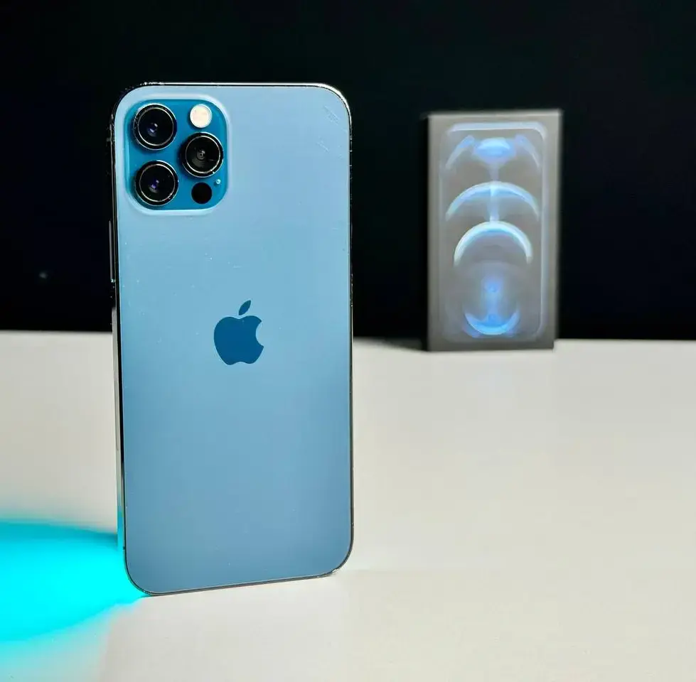 Б/у Apple iPhone 12 Pro 256GB Pacific Blue (MGLW3, MGMT3)🔋84% (Состояние - 7/10, Комплект - полный | гарантия - 1 мес.)