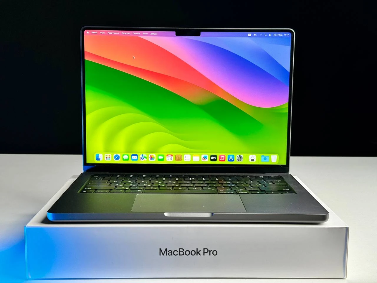 ВЕТРИННЫЙ MacBook Pro 14" Space Gray (MKGP3) 2021 - Состояние: идеальный | Комплект: полный | Гарантія: 3 мес.