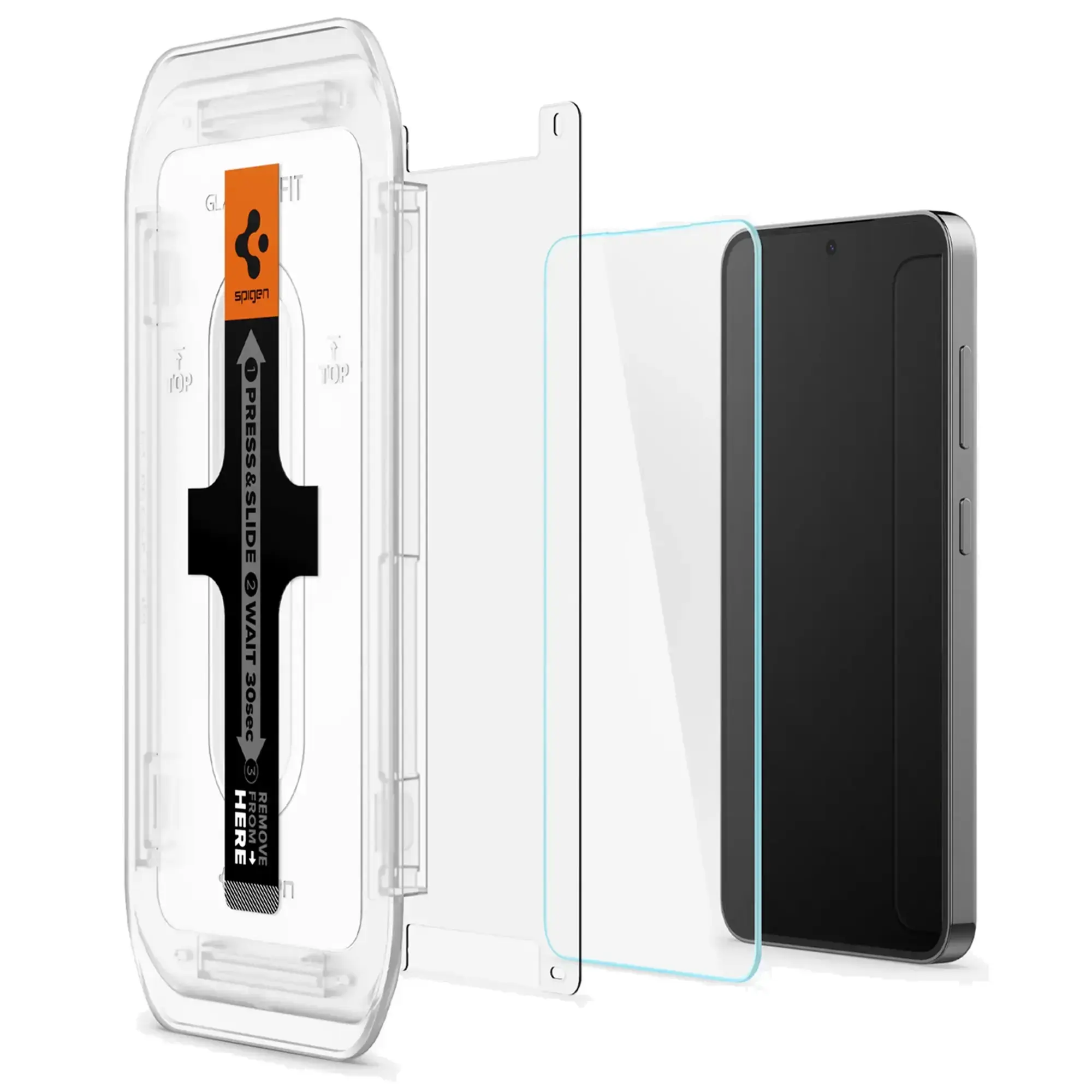 Защитное стекло Spigen для Samsung Galaxy S24 Plus - EZ Fit GLAS.tR (2 шт), Clear (AGL07430)