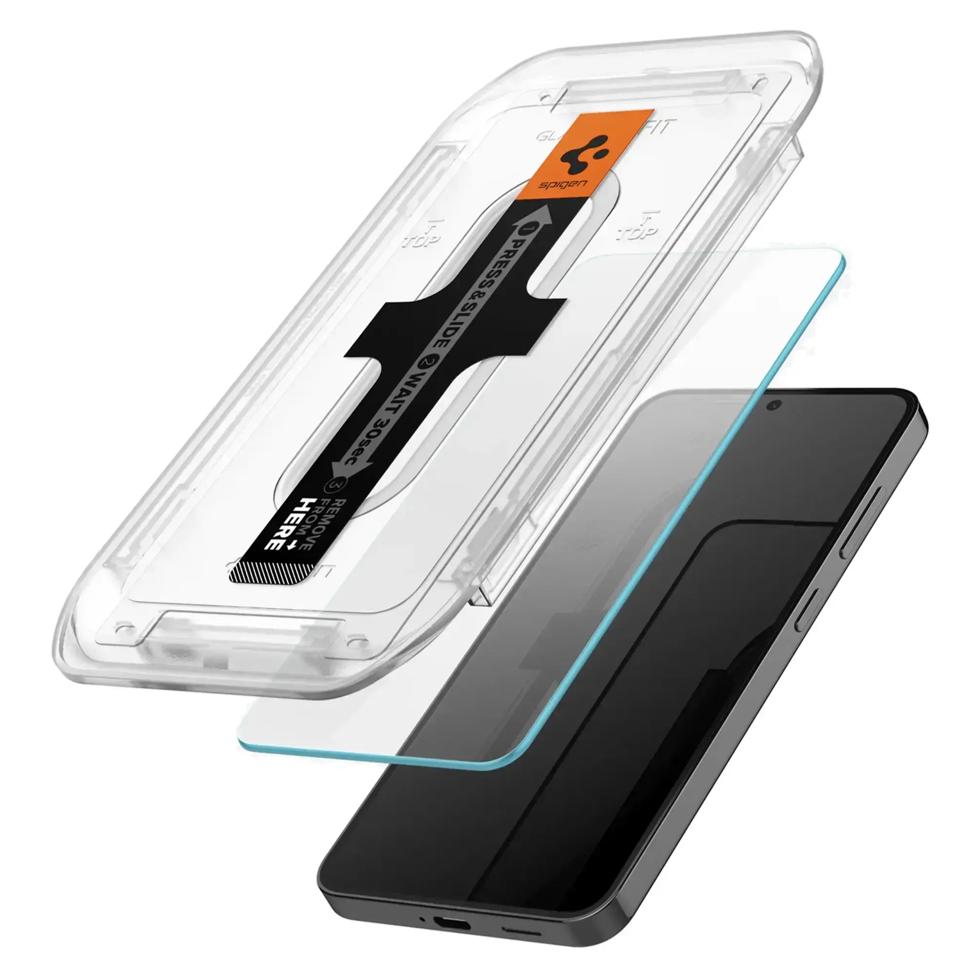 Защитное стекло Spigen для Samsung Galaxy S24 Plus - EZ Fit GLAS.tR (2 шт), Clear (AGL07430)